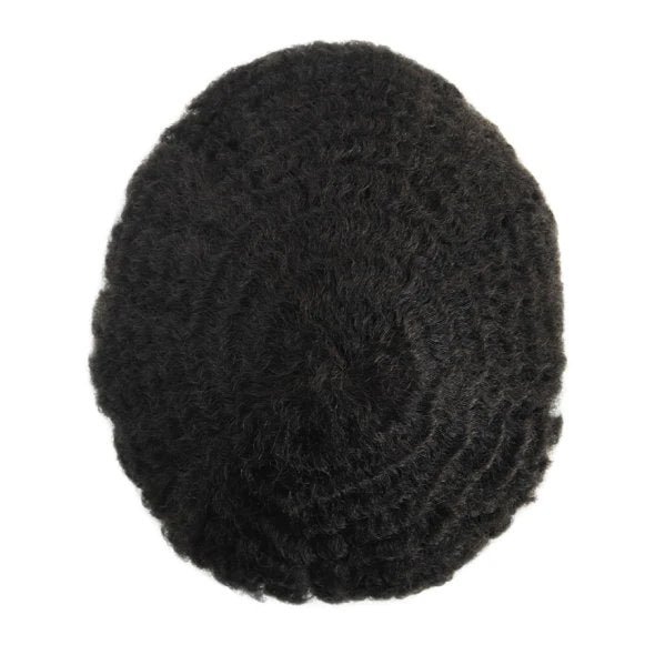 French Lace Base Afro Wave Stock Men Hair Replacement