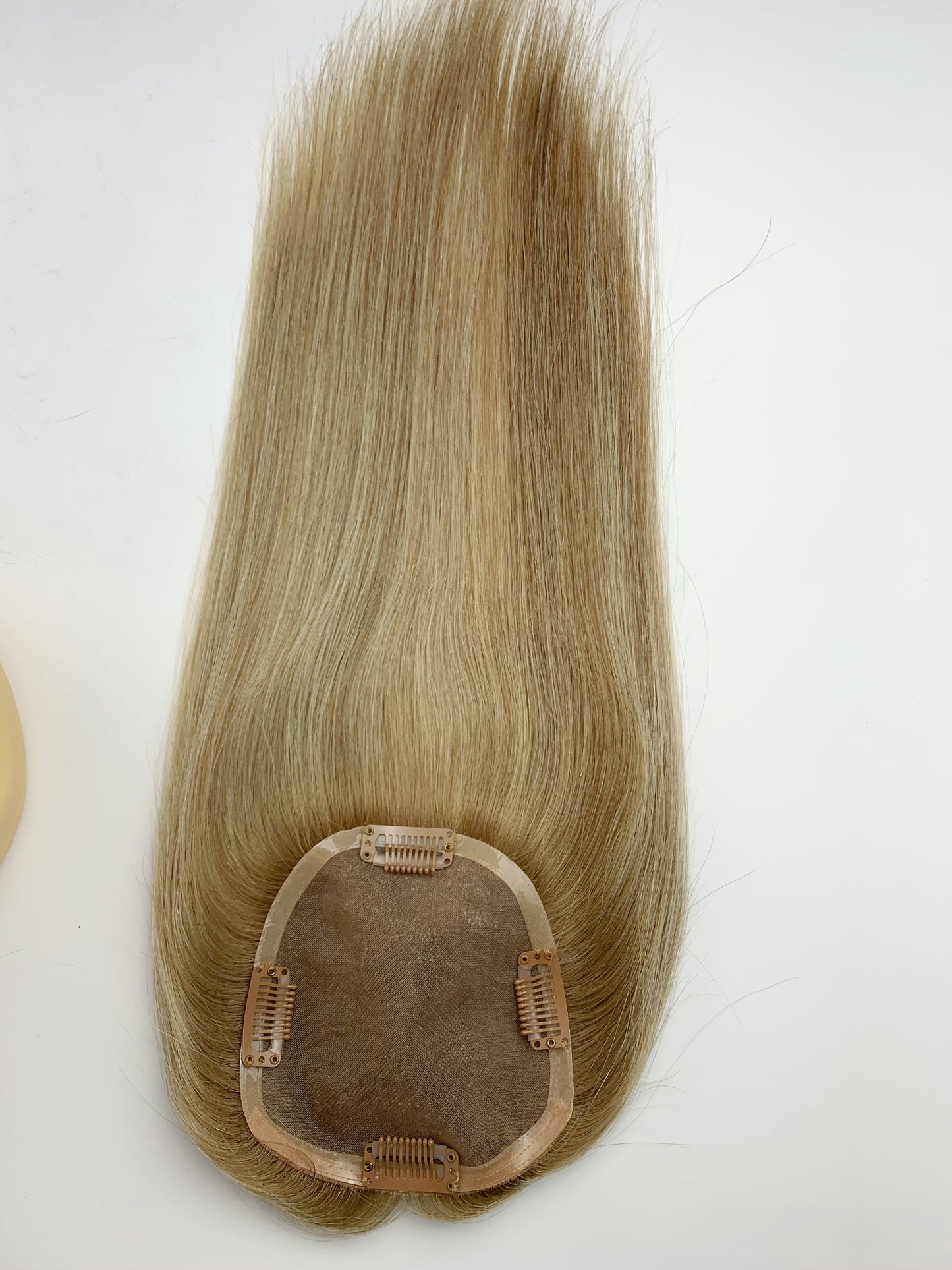 5"*5" Base Clip In Mono Topper Hairpieces Remy Human Hair Natural