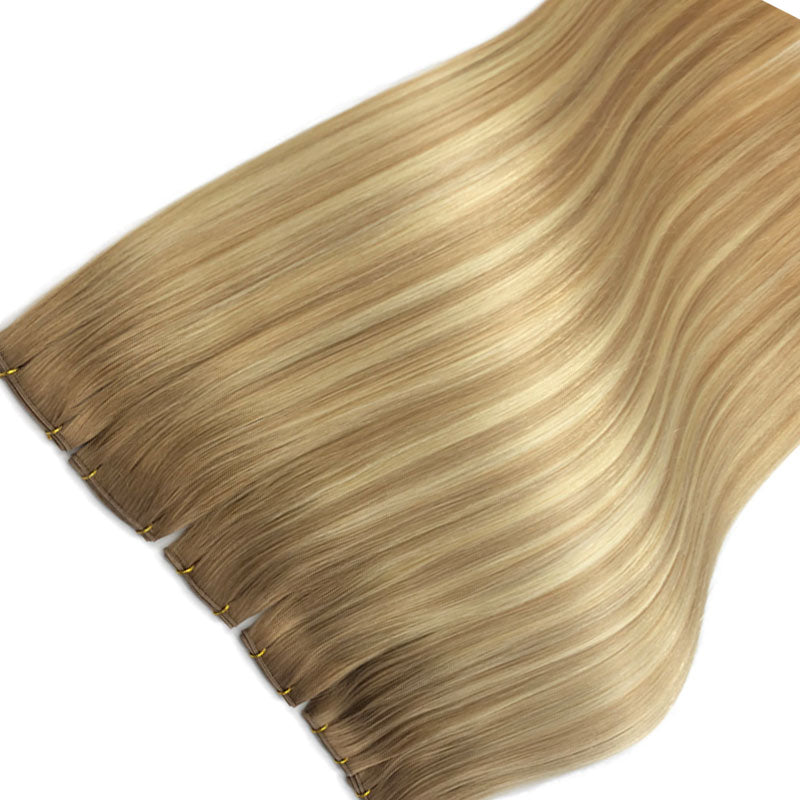 Genius Hair Weft Remy Human Hair Extensions 50g/p 22inch