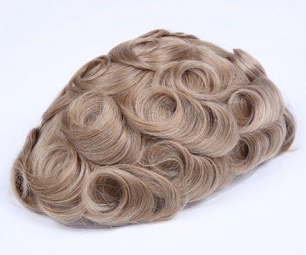 BH Swiss Lace Human Hair Breathable Hair Replacement System For Man