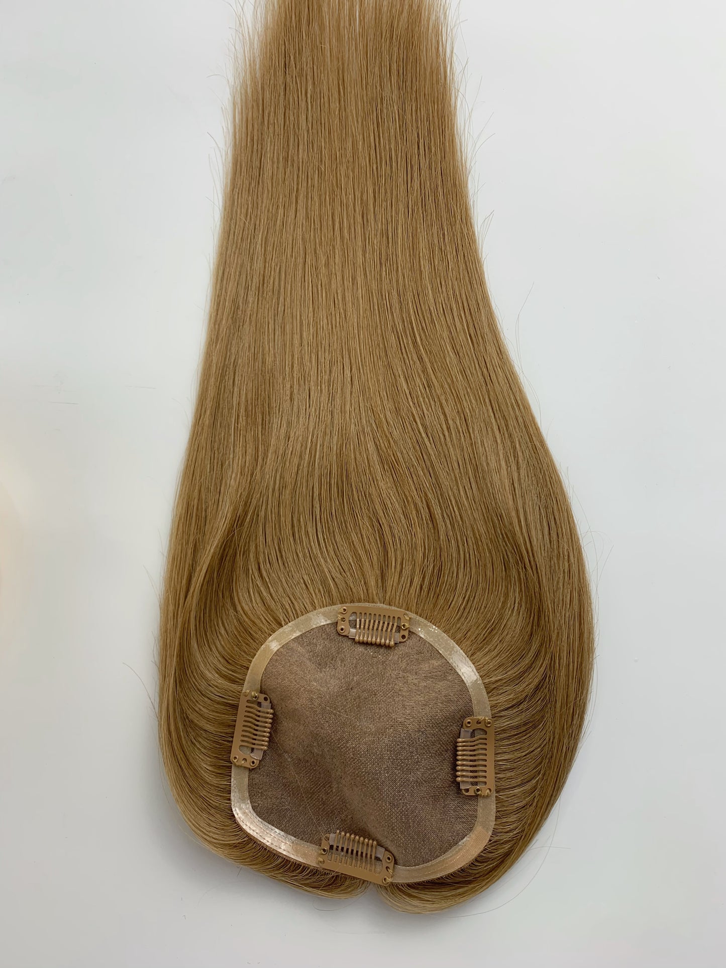 5"*5" Base Clip In Mono Topper Hairpieces Remy Human Hair Natural
