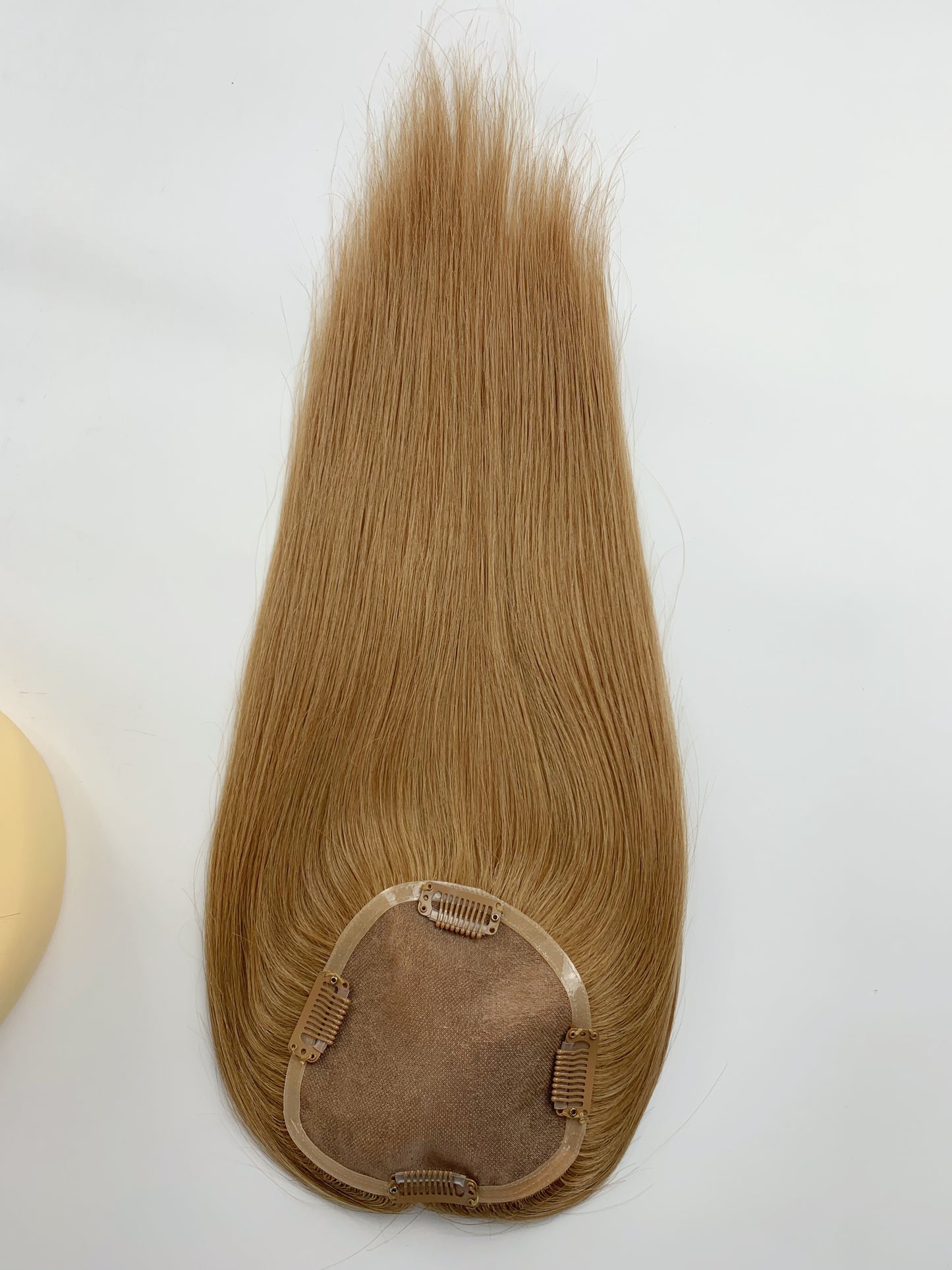 5"*5" Base Clip In Mono Topper Hairpieces Remy Human Hair Natural