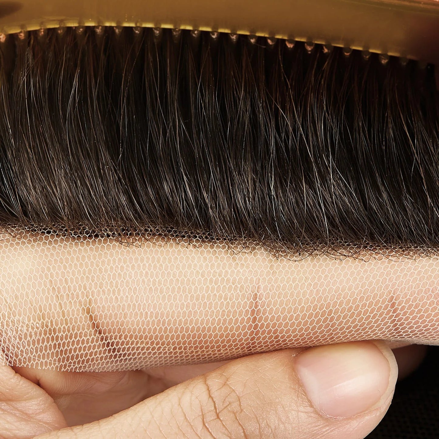 BH Swiss Lace Human Hair Breathable Hair Replacement System For Man