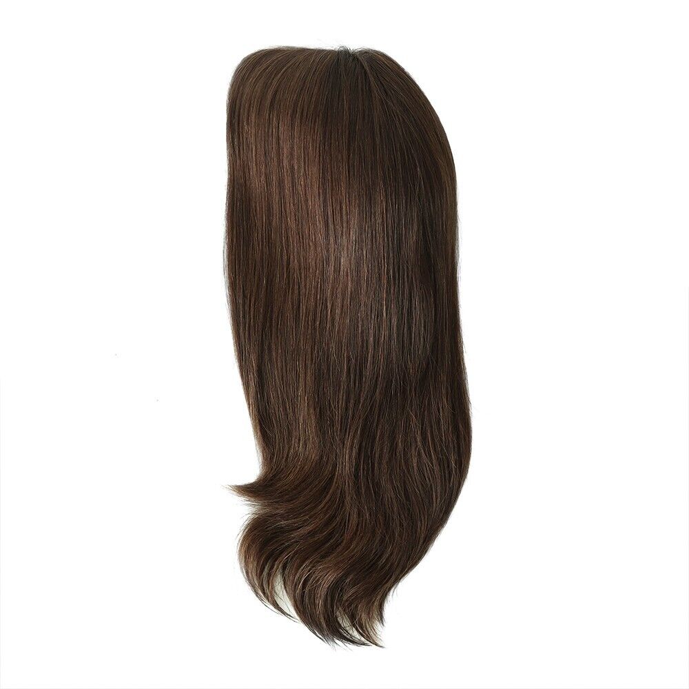 European Cuticle Remy Hair Women Wigs Human Hair Mono Top Lace Medium Size #CAFE