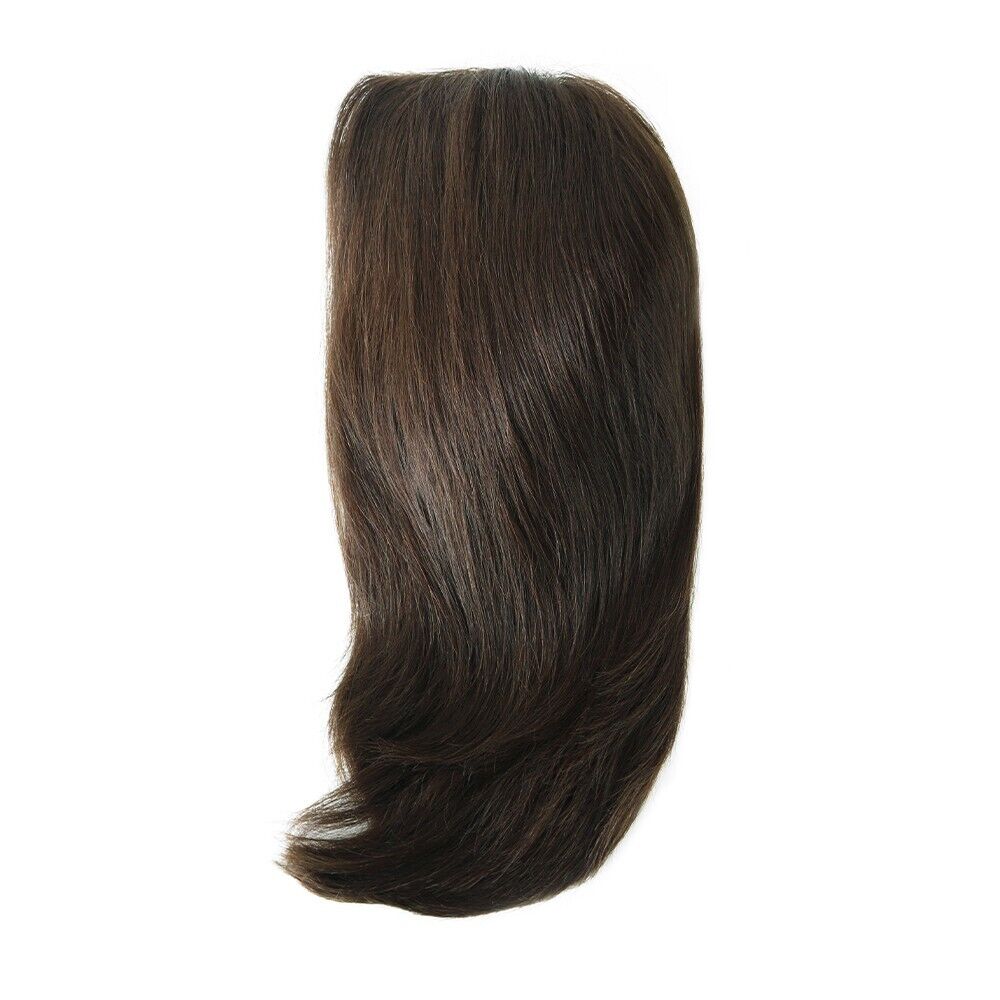 European Cuticle Remy Hair Women Wigs Human Hair Mono Top Lace Medium Size #4