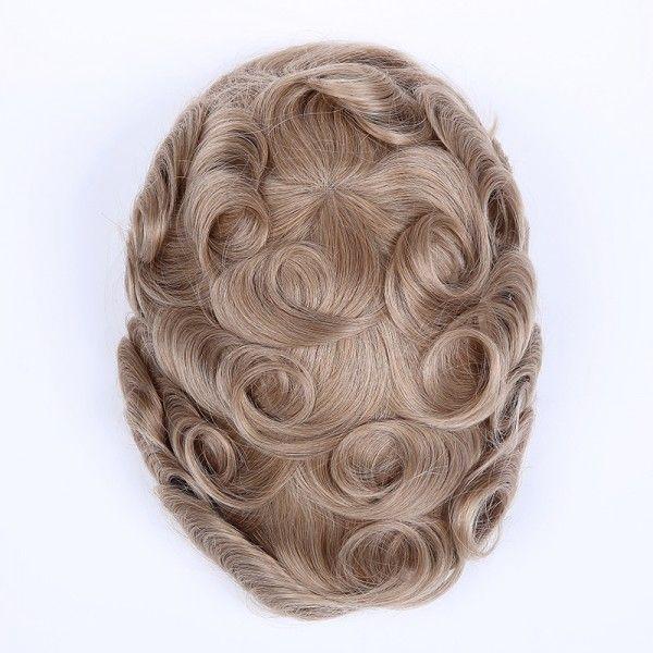 BH Swiss Lace Human Hair Breathable Hair Replacement System For Man